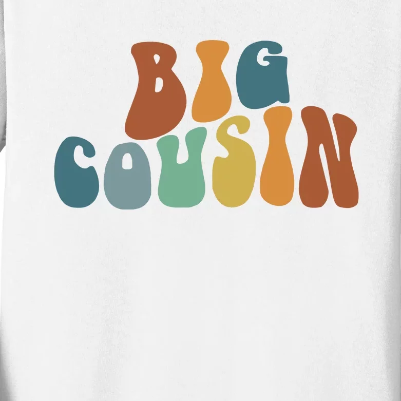 Big Cousin Announcement Kids Long Sleeve Shirt