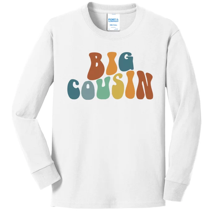 Big Cousin Announcement Kids Long Sleeve Shirt