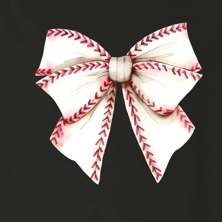 Baseball Coquette Bow Toddler Long Sleeve Shirt