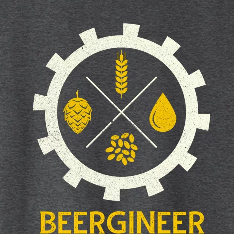 Beergineer Craft Beer Brewer Engineer Homebrew Ipa Gift Cool Gift Women's Crop Top Tee