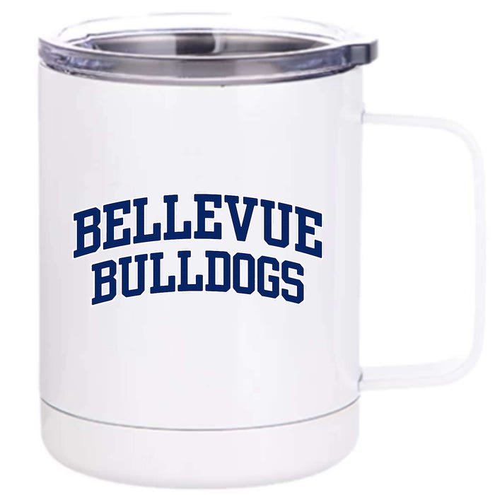 Bellevue College Bulldogs Front & Back 12oz Stainless Steel Tumbler Cup