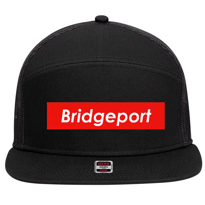 Bridgeport Connecticut 7 Panel Mesh Trucker Snapback Hat