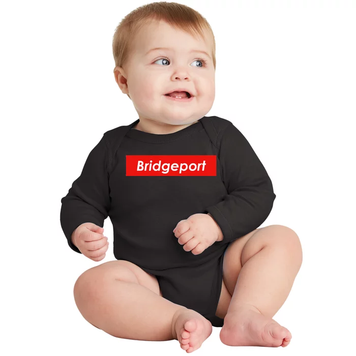 Bridgeport Connecticut Baby Long Sleeve Bodysuit