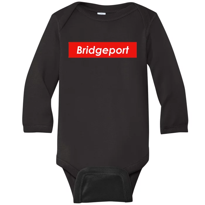 Bridgeport Connecticut Baby Long Sleeve Bodysuit