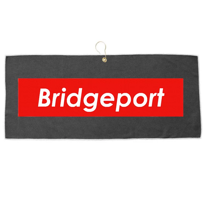 Bridgeport Connecticut Large Microfiber Waffle Golf Towel