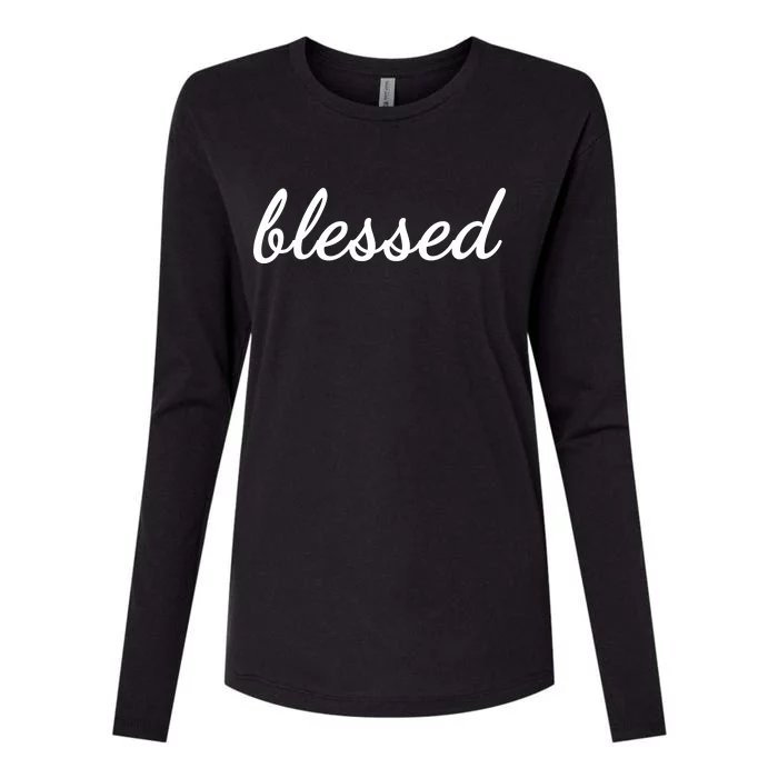 Blessed Christian Womens Cotton Relaxed Long Sleeve T-Shirt