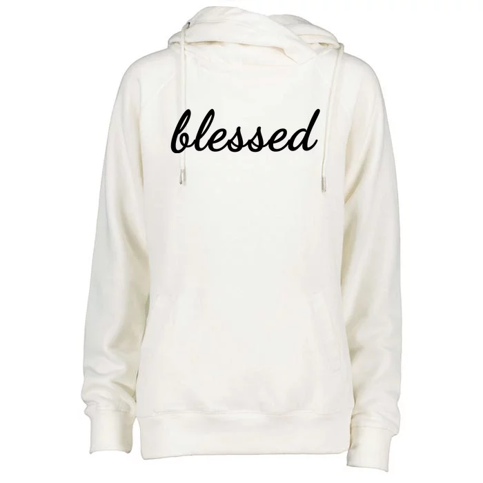 Blessed Christian Womens Funnel Neck Pullover Hood