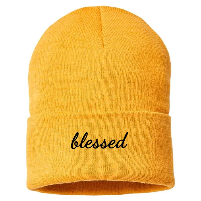 Blessed Christian Sustainable Knit Beanie