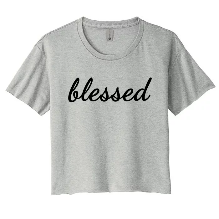 Blessed Christian Women's Crop Top Tee