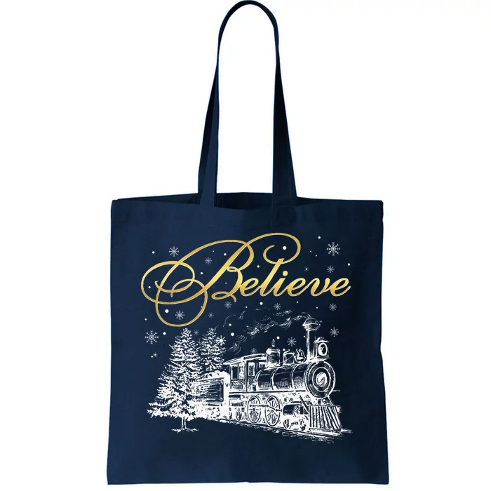 Believe Christmas Tote Bag