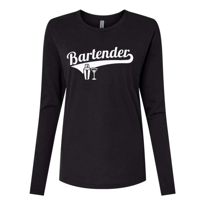 Bartender Cocktail Womens Cotton Relaxed Long Sleeve T-Shirt