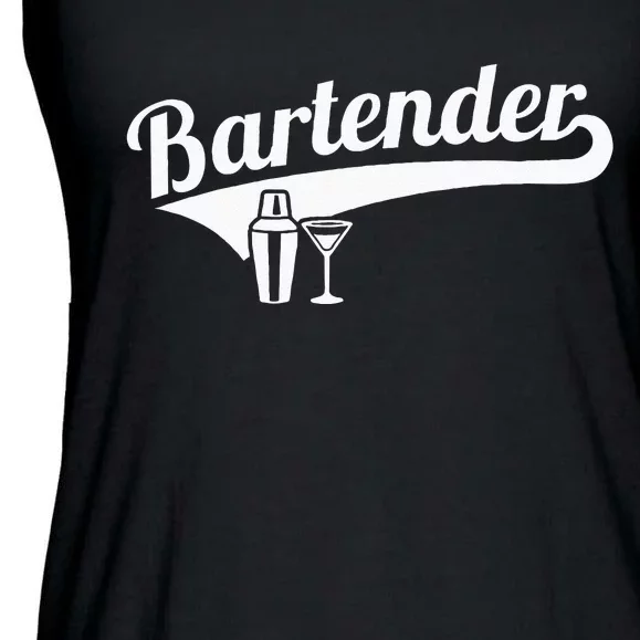 Bartender Cocktail Ladies Essential Flowy Tank