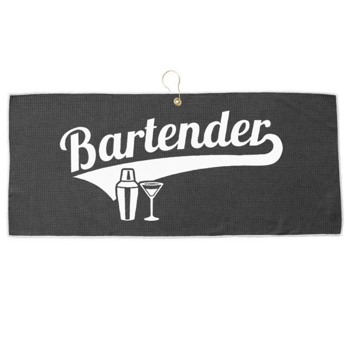 Bartender Cocktail Large Microfiber Waffle Golf Towel