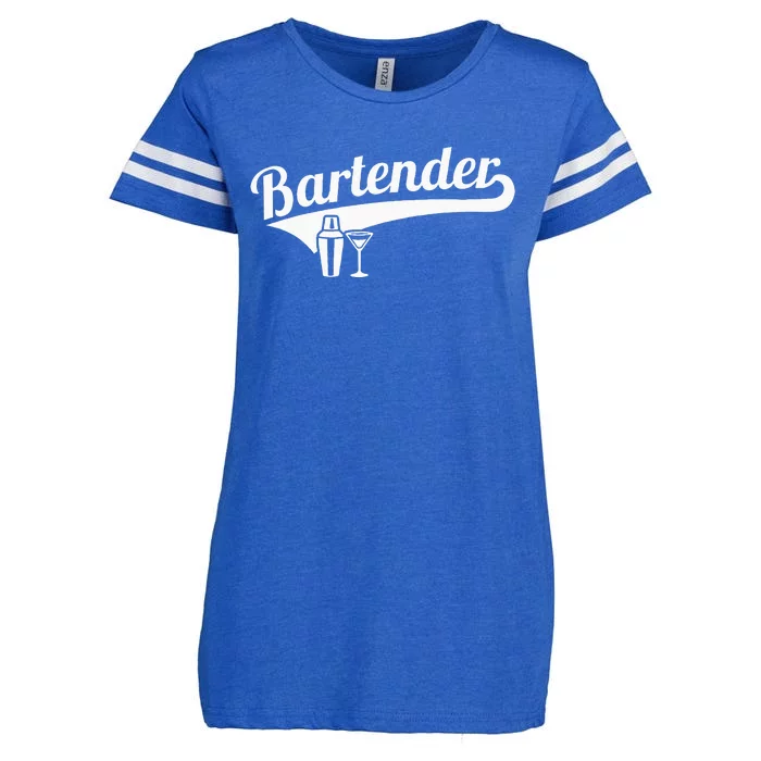 Bartender Cocktail Enza Ladies Jersey Football T-Shirt