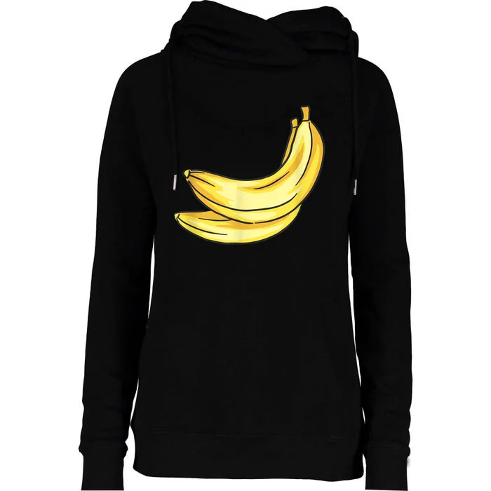 Banana Costume Womens Funnel Neck Pullover Hood