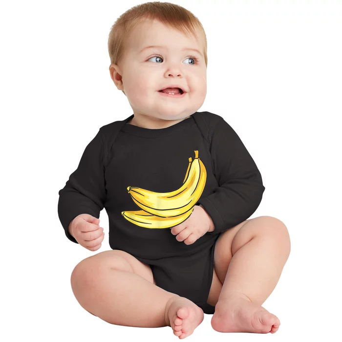 Banana Costume Baby Long Sleeve Bodysuit