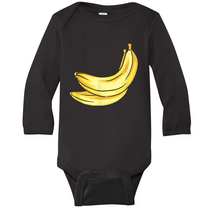 Banana Costume Baby Long Sleeve Bodysuit