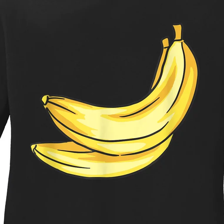 Banana Costume Ladies Long Sleeve Shirt