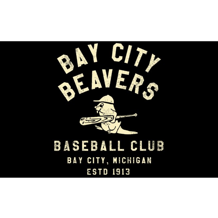 Bay City Beavers Michigan Vintage Defunct Baseball Bumper Sticker