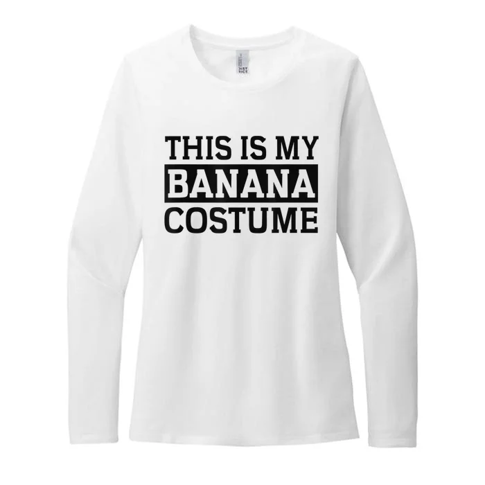 Banana Costume Womens CVC Long Sleeve Shirt