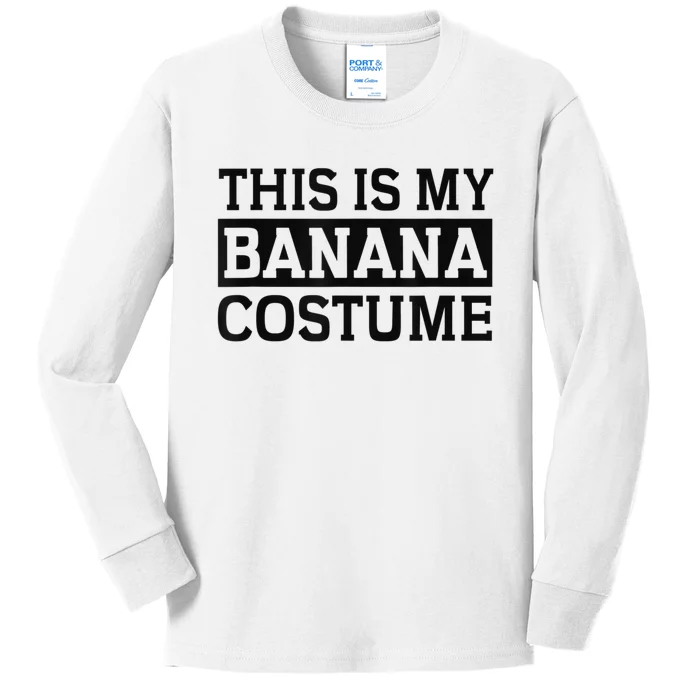 Banana Costume Kids Long Sleeve Shirt