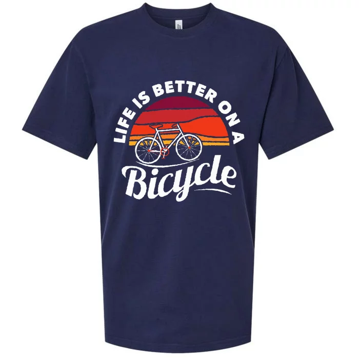 Bike Cycling Biking Cyclist Retro Theme Bicycle Sueded Cloud Jersey T-Shirt