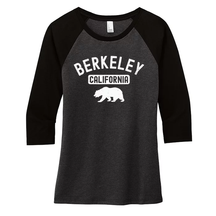 Berkeley California Bear Bay Area Oakland Alameda County 510 Women's Tri-Blend 3/4-Sleeve Raglan Shirt