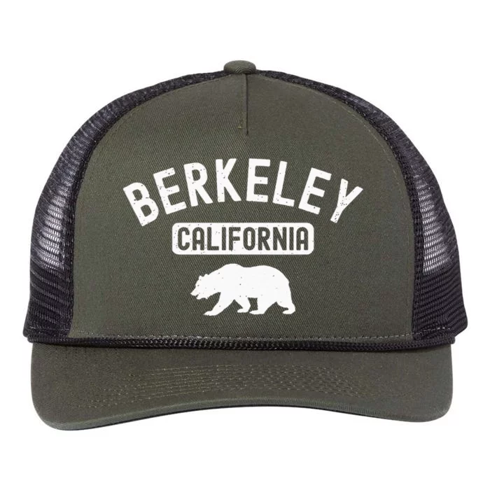 Berkeley California Bear Bay Area Oakland Alameda County 510 Retro Rope Trucker Hat Cap