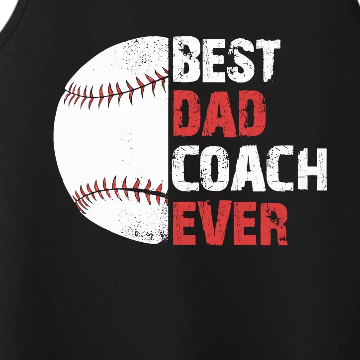 Baseball Coach Baseball Daddy Coach Dad Father Performance Tank