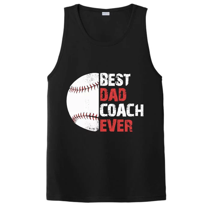 Baseball Coach Baseball Daddy Coach Dad Father Performance Tank