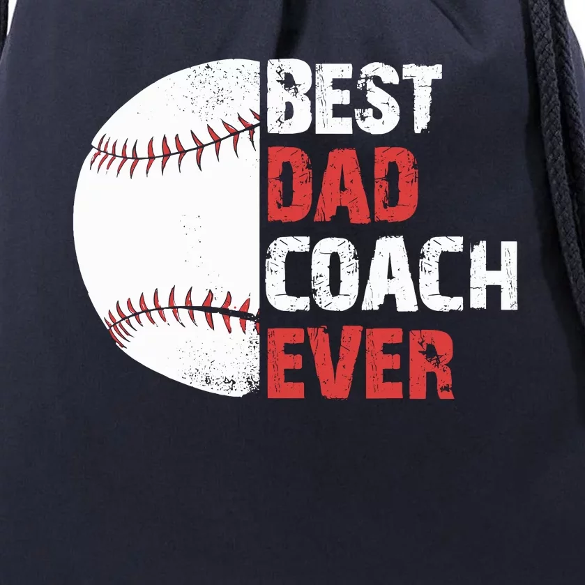 Baseball Coach Baseball Daddy Coach Dad Father Drawstring Bag