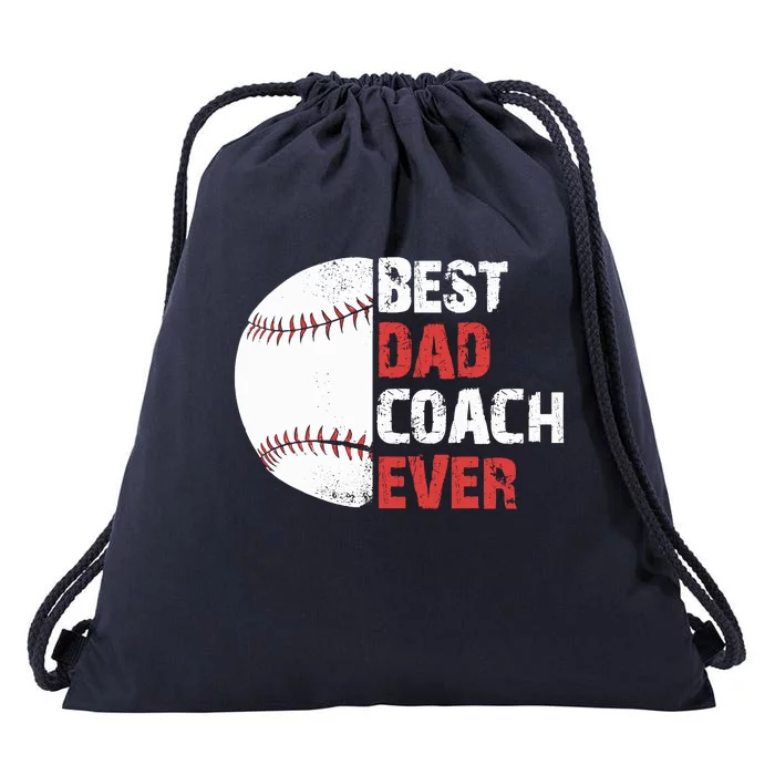 Baseball Coach Baseball Daddy Coach Dad Father Drawstring Bag