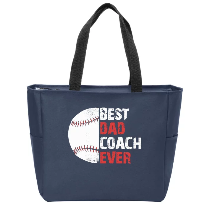 Baseball Coach Baseball Daddy Coach Dad Father Zip Tote Bag