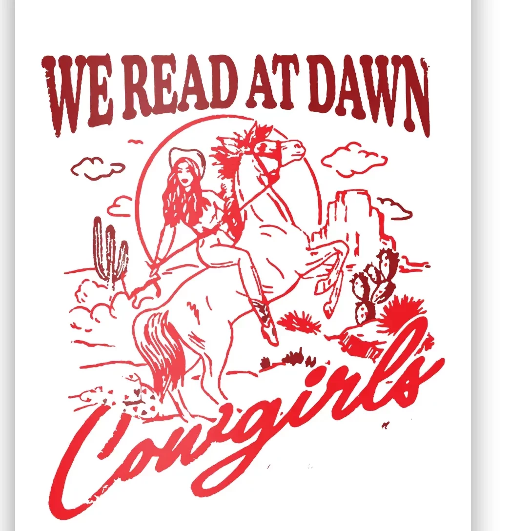 Bookish Cowgirl Poster