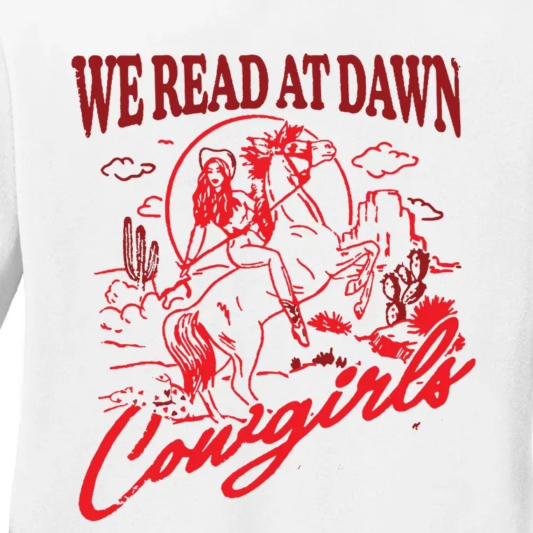 Bookish Cowgirl Ladies Long Sleeve Shirt