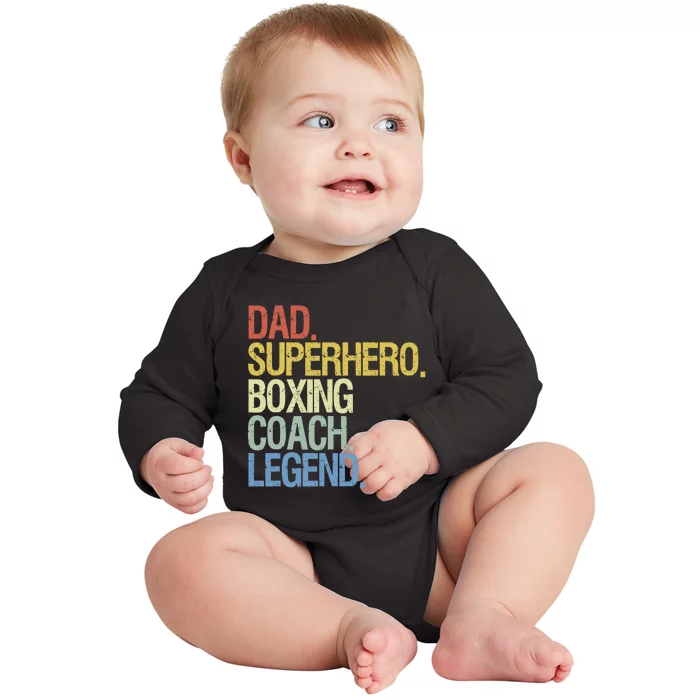 Boxing Coach Baby Long Sleeve Bodysuit