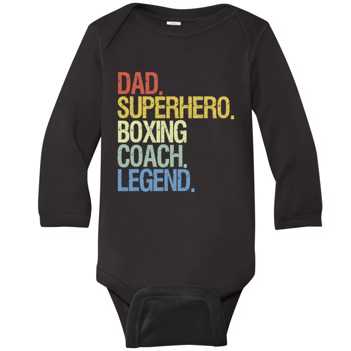 Boxing Coach Baby Long Sleeve Bodysuit