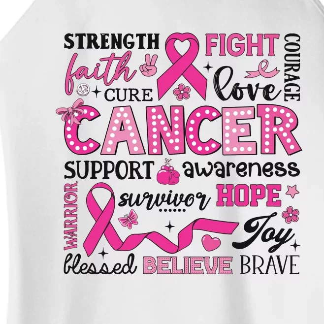 Breast Cancer Women’s Perfect Tri Rocker Tank