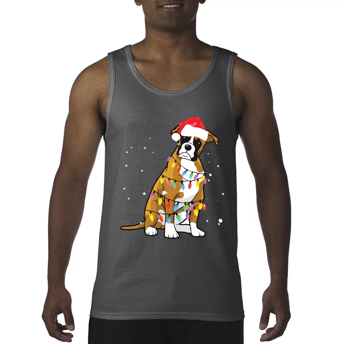 Boxer Christmas Boxer Dog Christmas Gift Tank Top