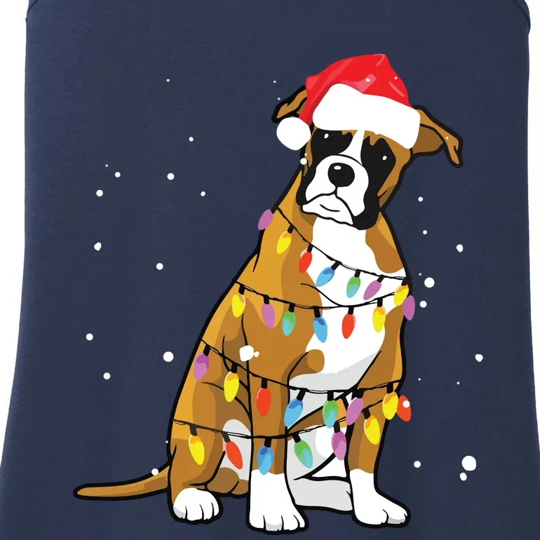 Boxer Christmas Boxer Dog Christmas Gift Ladies Essential Tank