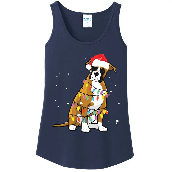 Boxer Christmas Boxer Dog Christmas Gift Ladies Essential Tank