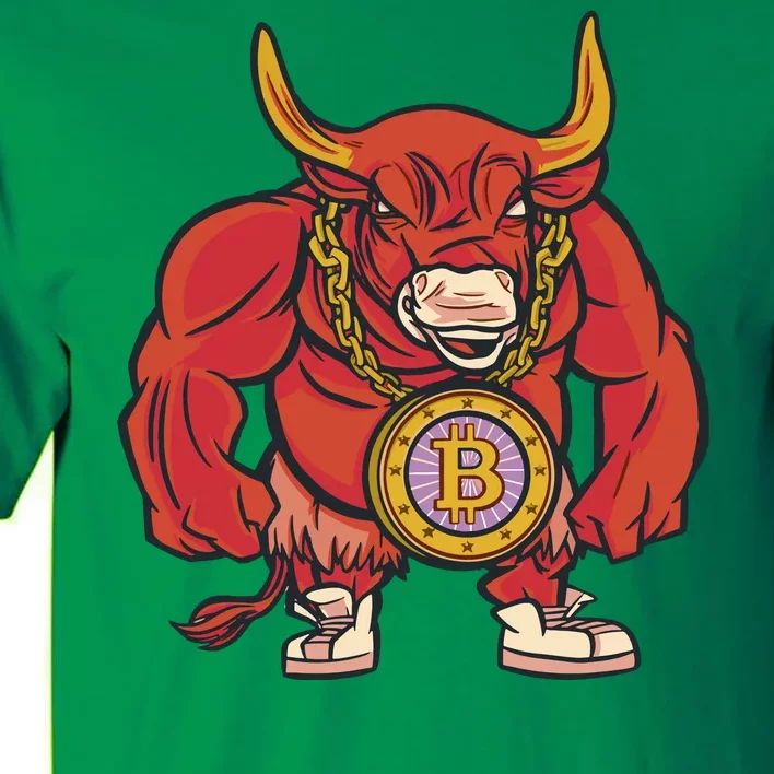 Bitcoin Chain Bull Tall T-Shirt