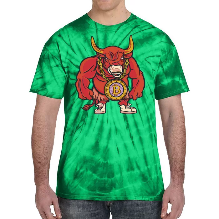 Bitcoin Chain Bull Tie-Dye T-Shirt