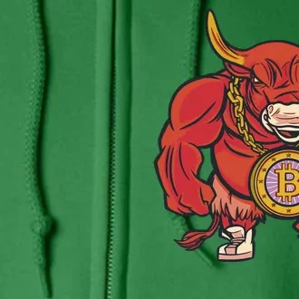 Bitcoin Chain Bull Full Zip Hoodie