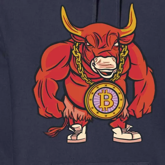 Bitcoin Chain Bull Premium Hoodie