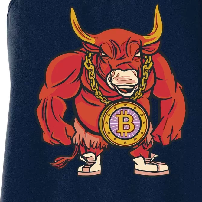 Bitcoin Chain Bull Women's Racerback Tank