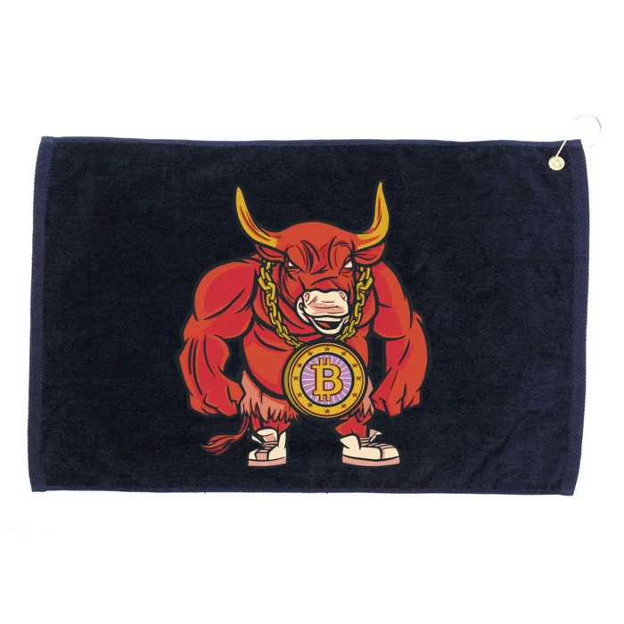 Bitcoin Chain Bull Grommeted Golf Towel