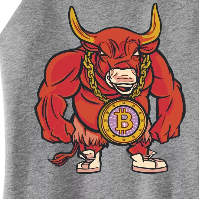 Bitcoin Chain Bull Women’s Perfect Tri Rocker Tank