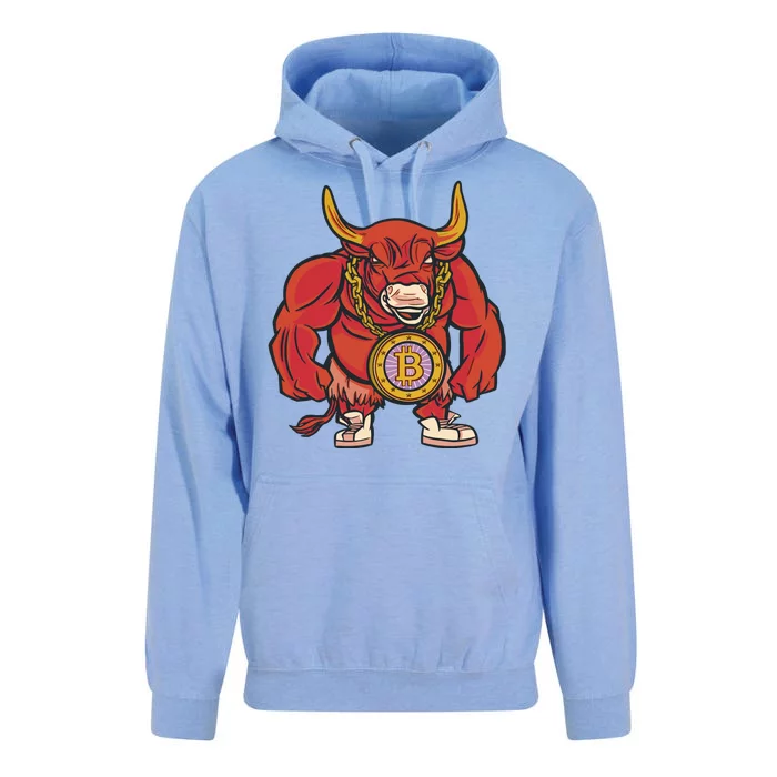 Bitcoin Chain Bull Unisex Surf Hoodie