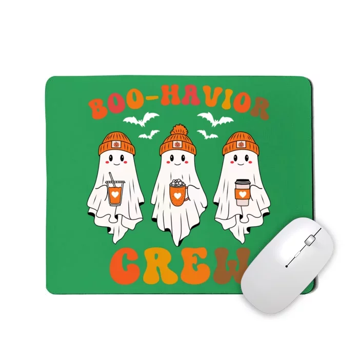 Boohavior Crew Behavior Analyst Halloween Aba Cute Ghost Funny Halloween Mousepad